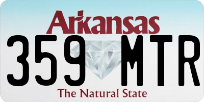 AR license plate 359MTR
