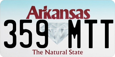 AR license plate 359MTT