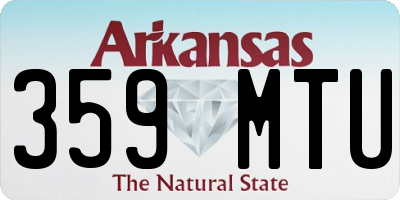 AR license plate 359MTU