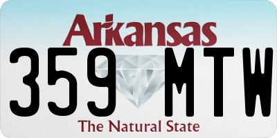 AR license plate 359MTW