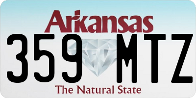 AR license plate 359MTZ