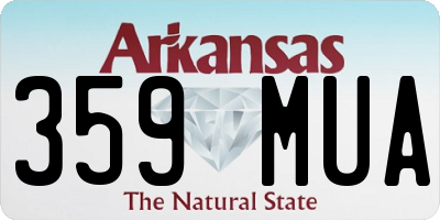 AR license plate 359MUA