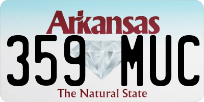 AR license plate 359MUC