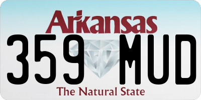 AR license plate 359MUD