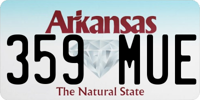 AR license plate 359MUE