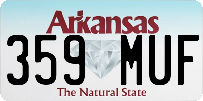 AR license plate 359MUF