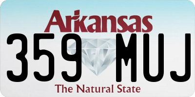 AR license plate 359MUJ