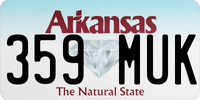 AR license plate 359MUK