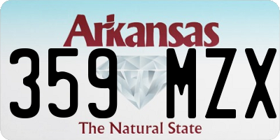 AR license plate 359MZX