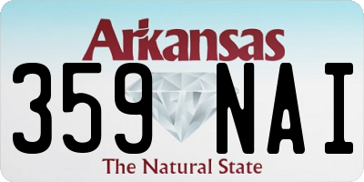 AR license plate 359NAI