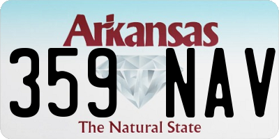AR license plate 359NAV