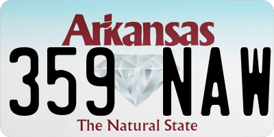 AR license plate 359NAW