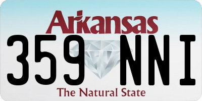 AR license plate 359NNI