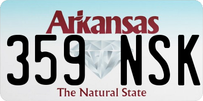 AR license plate 359NSK