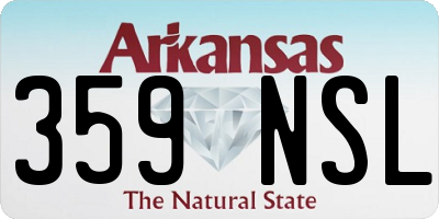 AR license plate 359NSL
