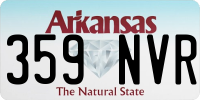 AR license plate 359NVR