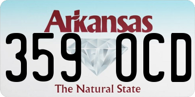 AR license plate 359OCD