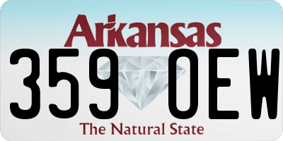 AR license plate 359OEW