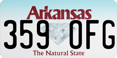 AR license plate 359OFG