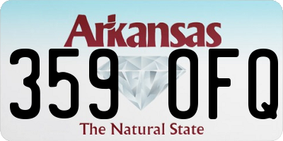AR license plate 359OFQ