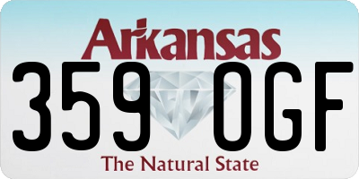 AR license plate 359OGF