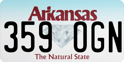 AR license plate 359OGN
