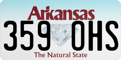AR license plate 359OHS