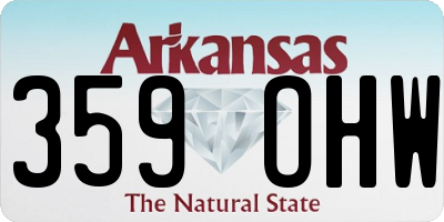 AR license plate 359OHW