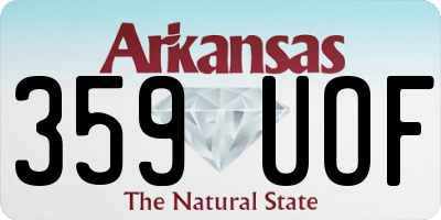 AR license plate 359UOF