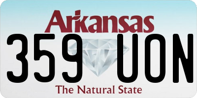 AR license plate 359UON