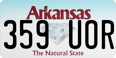 AR license plate 359UOR