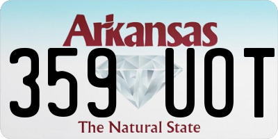 AR license plate 359UOT