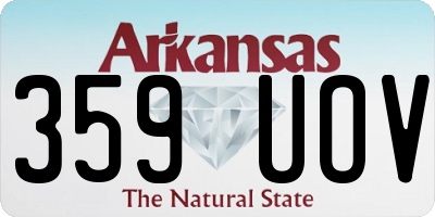 AR license plate 359UOV