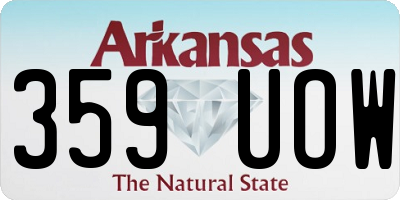 AR license plate 359UOW