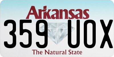 AR license plate 359UOX