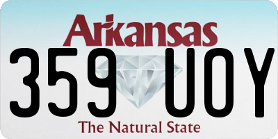 AR license plate 359UOY