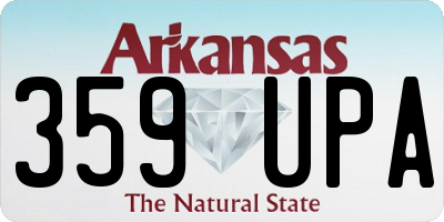 AR license plate 359UPA