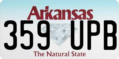 AR license plate 359UPB
