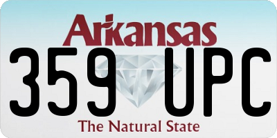 AR license plate 359UPC