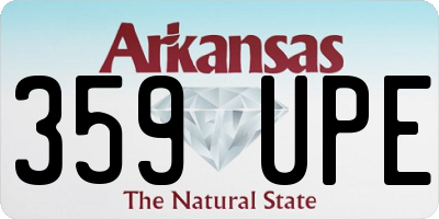 AR license plate 359UPE