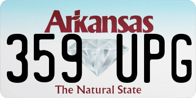 AR license plate 359UPG