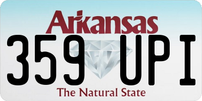 AR license plate 359UPI