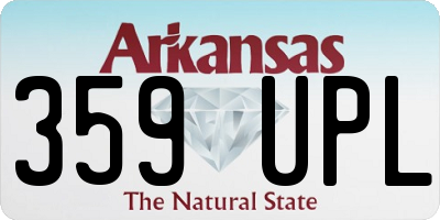 AR license plate 359UPL