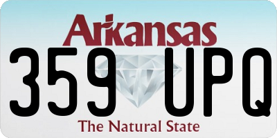AR license plate 359UPQ