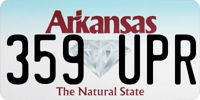 AR license plate 359UPR