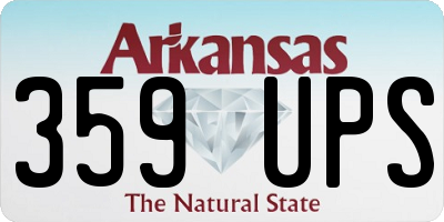 AR license plate 359UPS