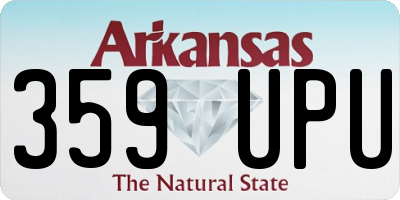 AR license plate 359UPU