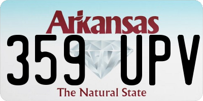 AR license plate 359UPV