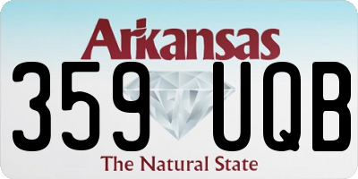 AR license plate 359UQB