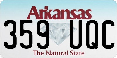 AR license plate 359UQC